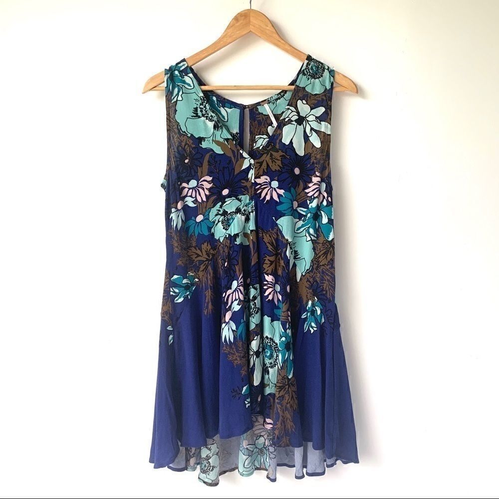 FREE PEOPLE FLORAL SWING DRESS TUNIC - Picture 4 of 8